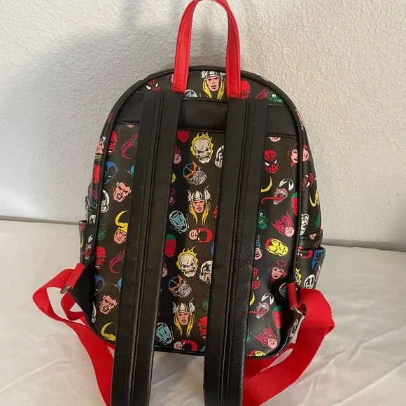 Funko Loungefly Marvel 80th Anniversary Avengers Backpack Multi Character - Picture 3 of 9